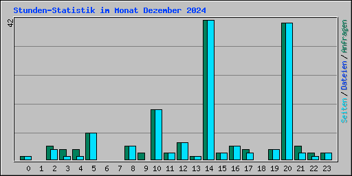 Stunden-Statistik im Monat Dezember 2024