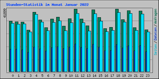 Stunden-Statistik im Monat Januar 2022