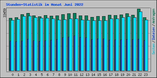 Stunden-Statistik im Monat Juni 2022