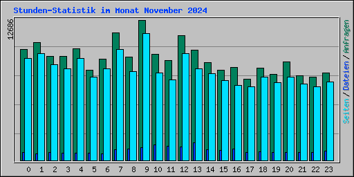 Stunden-Statistik im Monat November 2024
