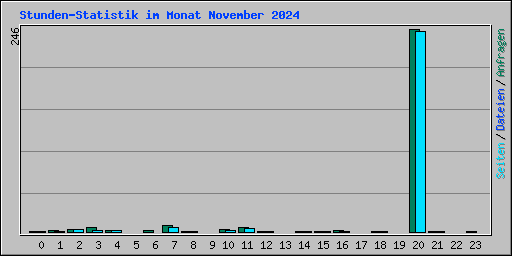 Stunden-Statistik im Monat November 2024