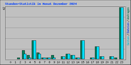 Stunden-Statistik im Monat Dezember 2024