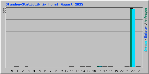 Stunden-Statistik im Monat August 2025