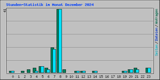 Stunden-Statistik im Monat Dezember 2024